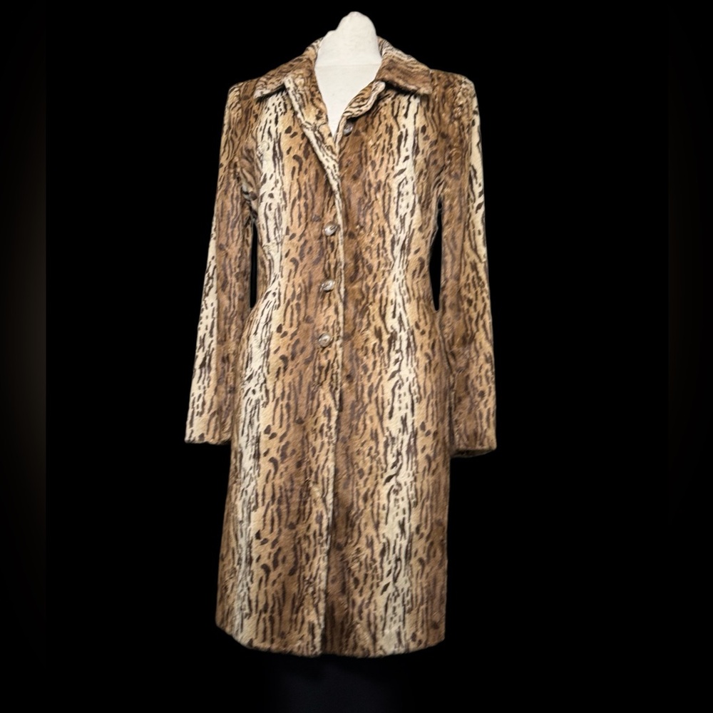 Charles Gray leopard coat L